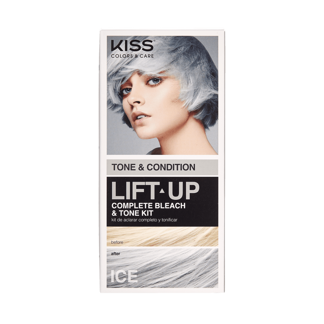 KISS LIFT UP COMPLETE BLEACH &amp; TONE KIT – ICE