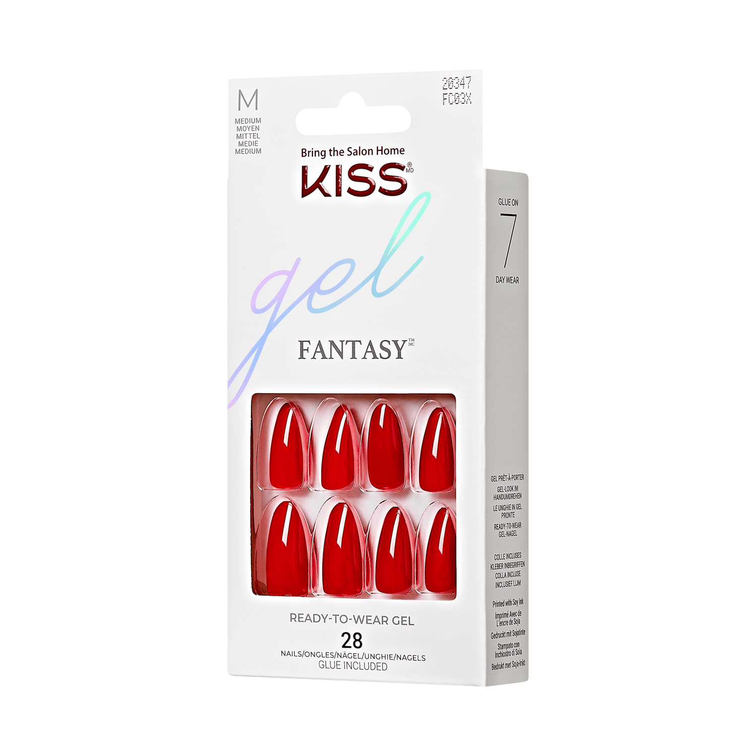 KISS Gel Fantasy Color Press On Glue Nails - Centuries