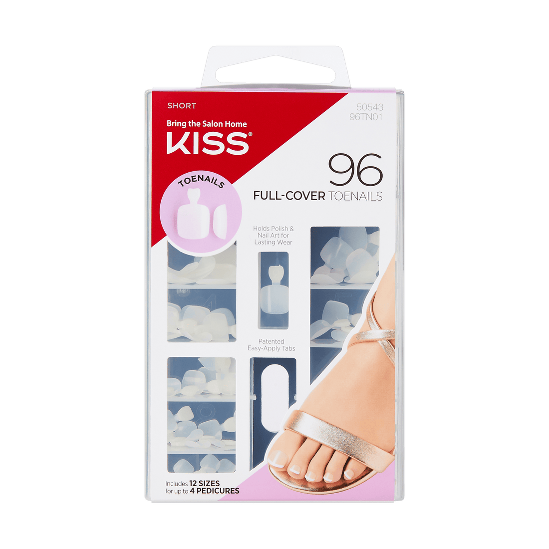 KISS Full-Cover Toenails Kit - Short Length
