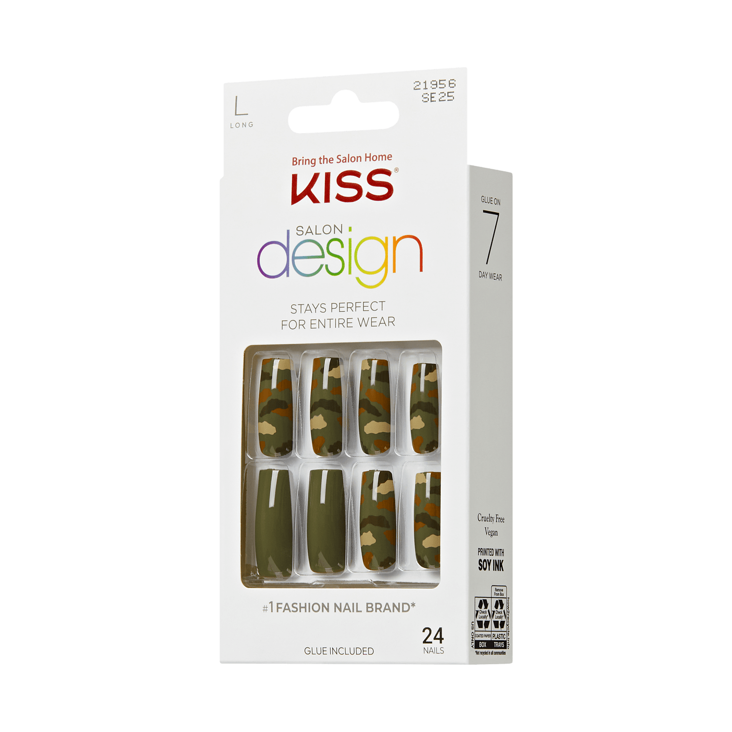 KISS Salon Design Press On Glue Nails - Dancer