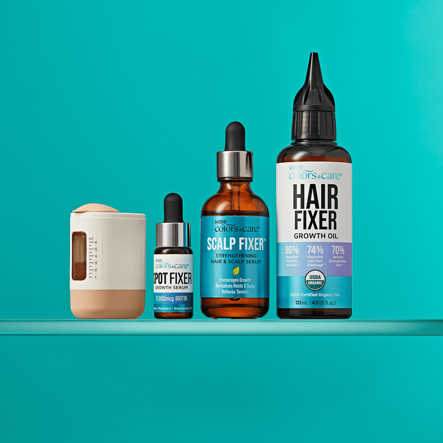 KISS Colors &amp; Care Hair Growth Trio +  Scalp Stimulating Applicator